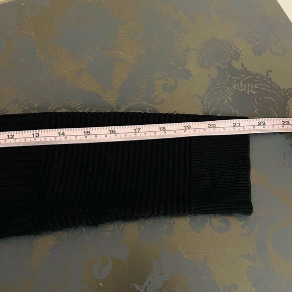 Verve Ami Long Black Open Front Cardigan size Small - Picture 9 of 11